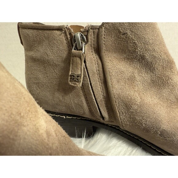 Sam Edelman Pryce Sz 8.5 Chelsea Suede Ankle Booties Boots Weatherproof - Picture 8 of 8